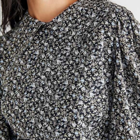 Free People Floral Mini Dress with Puffed Sleeves - Picture 6 of 14